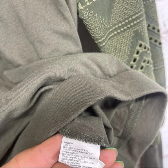 Anthropologie Tiny Helen Eyelet Sleeve Top - Picture 5 of 6